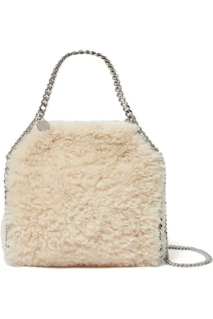 Stella McCartney Tassen, Dames, , ONE Size, Polyester, Faux-Fur Schoudertas met Ketting