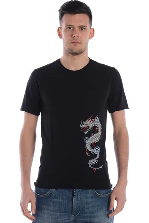 D.A. Daniele Alessandrini Tops, Heren, Zwart, M, Katoen, Sweatshirts