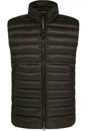 C.P. Company Jassen, Heren, Groen, L, Polyester, Shell Lens Down Vest