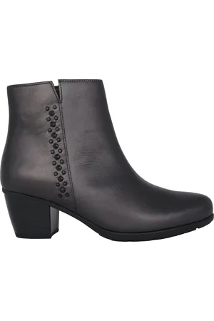 Gabor Schoenen, Dames, Grijs, 35 EU, Leer, Enkellaars
