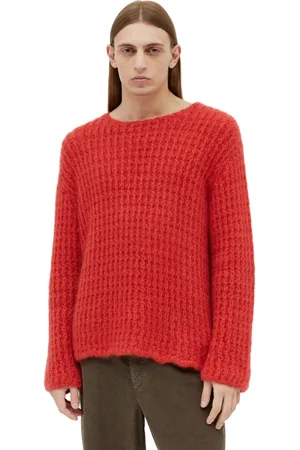 The Row Truien, Heren, Rood, S, Kasjmier, Olen Crewneck Jumper