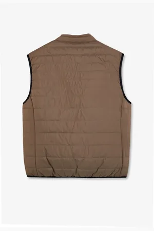 Eden Park Jassen, Heren, Bruin, L, Polyester, Mouwloos gewatteerd vest