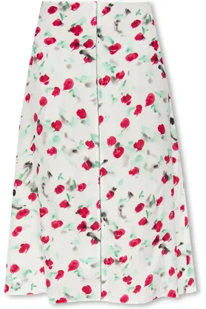 Marni Rokken, Dames, Wit, S, Flower Midi A-lijn Rok