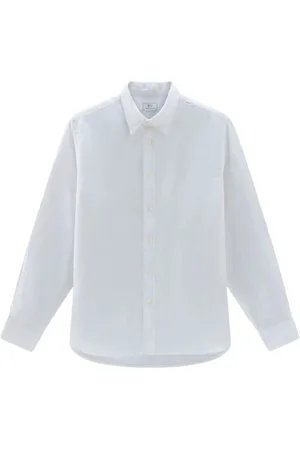 Woolrich Overhemden, Heren, Wit, XL, Stijlvolle Herenshirts Collectie