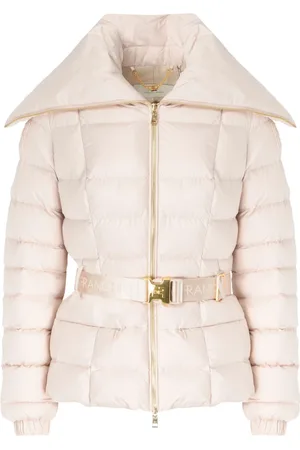 Elisabetta Franchi Jassen, Dames, Roze, L, Nylon, Nylon Puffer Jacket