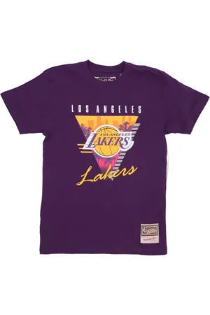 Mitchell & Ness Tops, Heren, Paars, M, Katoen, NBA Final Seconds Tee Paars