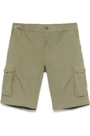 Paul & Shark Korte broeken, Heren, Groen, XL, Katoen, Katoenen Cargo Shorts met Zakken