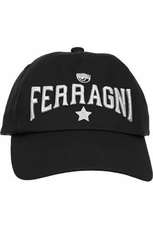 Chiara Ferragni Accessoires, Dames, Zwart, ONE Size, Katoen, Caps
