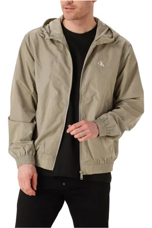 Calvin Klein Jassen, Heren, , S, Nylon, Nylon Windbreaker Jack met Capuchon
