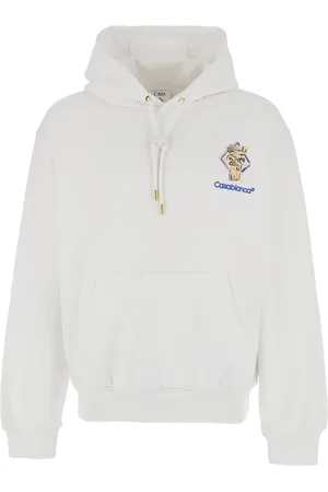 Casablanca Sweatshirts & Hoodies, Heren, Wit, M, Katoen, Diamond Column Hoodie