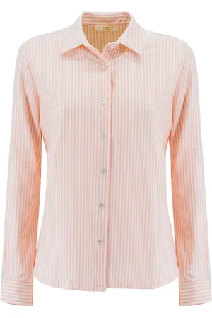 FEDELI Blouses & Shirts, Dames, Oranje, L, Katoen, Blouse