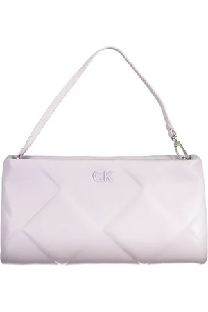 Calvin Klein Tassen, Dames, Paars, ONE Size, Polyester, Dameshandtas met logo