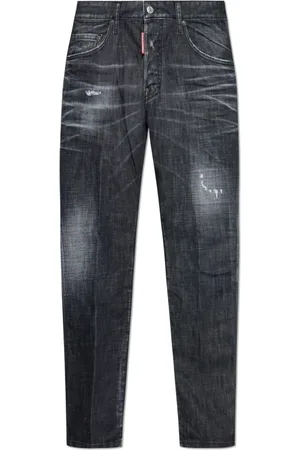 Dsquared2 Jeans, Heren, Zwart, XL, Katoen, Skater Washed Cotton Jeans