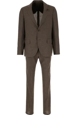 LARDINI Pakken, Heren, Bruin, M, Stijlvolle Complete Outfit