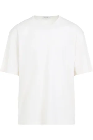 LEMAIRE Tops, Heren, Wit, L, Katoen, Relaxed T-shirt