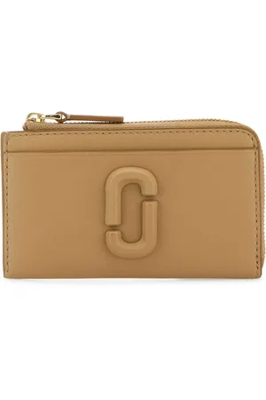 Marc Jacobs Accessoires, Dames, Bruin, ONE Size, Leer, Stijlvolle Camel Lederen Kaarthouder