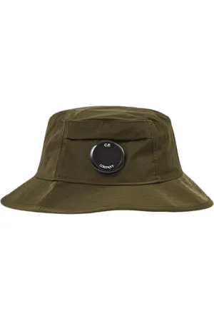 C.P. Company Accessoires, Heren, Groen, M, Polyester, Polyester Bucket Hat met Logo
