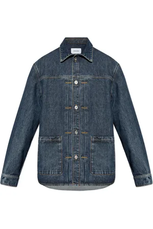 Salvatore Ferragamo Jassen, Heren, Blauw, XL, Denim, Denim Jas