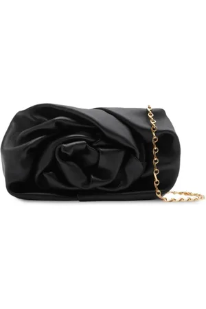 Burberry Tassen, Dames, Zwart, ONE Size, Leer, Rose Clutch