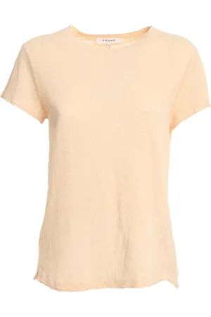 Frame Tops, Dames, Roze, XS, Linnen, Easy True Linen T-Shirt