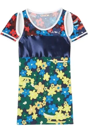Marni Kleedjes, Dames, Veelkleurig, S, Katoen, Korte Damesjurk