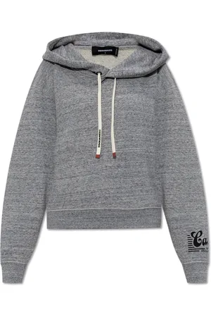 Dsquared2 Sweatshirts & Hoodies, Dames, Grijs, XS, Katoen, Katoenen sweatshirt
