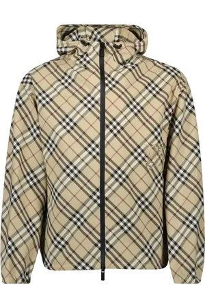 Burberry Jassen, Heren, , L, Vintage Check Windbreaker Jacket