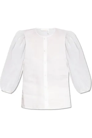 Chloé Blouses & Shirts, Dames, Wit, S, Blouse met pofmouwen