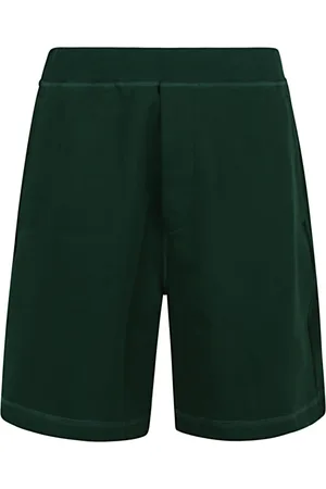 Dsquared2 Korte broeken, Heren, Groen, M, Katoen, Groene Rode Print Relax Dean Fit Shorts