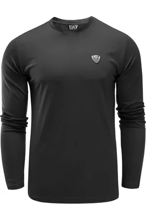 EA7 Tops, Heren, Zwart, S, Long Sleeve Top