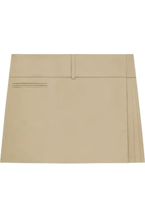 Courrèges Rokken, Dames, , S, Katoen, Camel Mini Rok