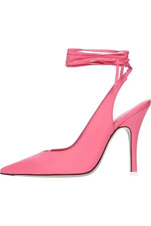 The Attico Schoenen, Dames, Roze, 40 EU, Leer, Décolleté Slingback Venus