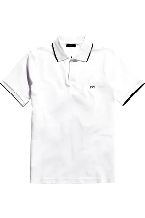 FAY Tops, Heren, Wit, 2Xl, Katoen, Stretch Country Club Polo