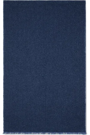 Brunello Cucinelli Accessoires, Dames, Blauw, ONE Size, Cashmere Scarf met Textuur