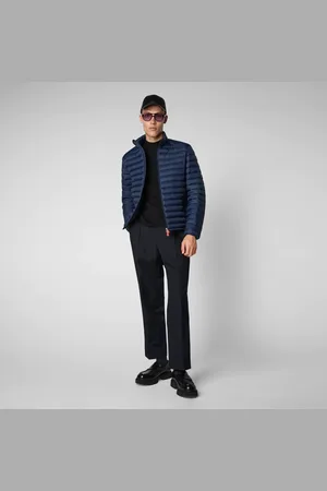 save the duck Jassen, Heren, Blauw, M, Polyester, Mid-Season Blouson Jas