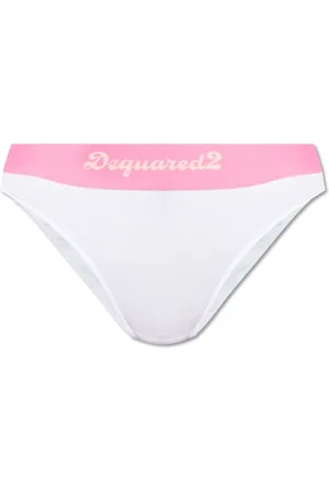Dsquared2 Ondergoed, Dames, Wit, L, Katoen, Briefs met Logo