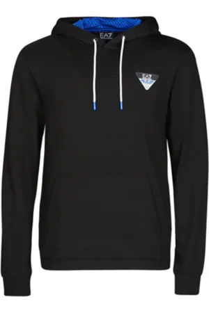 EA7 Sweatshirts & Hoodies, Heren, Zwart, S, Katoen, Nouveau Hoodie