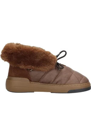 Casadei Schoenen, Dames, Bruin, 36 EU, Leer, Leren Winterlaarzen