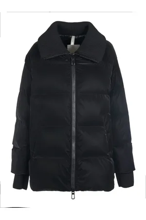 Duno Mantels, Dames, Zwart, M, Leer, Puffer Coat