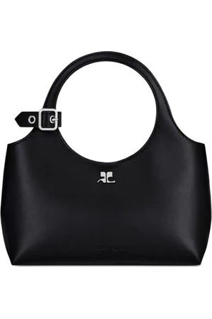 Courrèges Tassen, Dames, Zwart, ONE Size, Leer, Top Handle Schoudertas