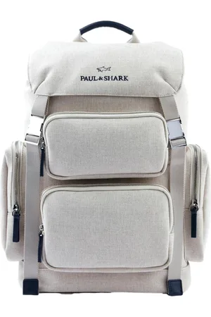 Paul & Shark Tassen, unisex, , ONE Size, Canvas Rugzak met Leren Details
