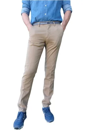 Masons Broeken, Heren, , XL, Katoen, Slim Chino Broek