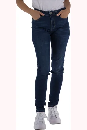 Liu Jo Jeans, Dames, Blauw, W31, Katoen, High-Waisted Skinny Jeans