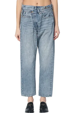 R13 Jeans, Dames, Blauw, W28, Denim, Regular Fit Denim Jeans
