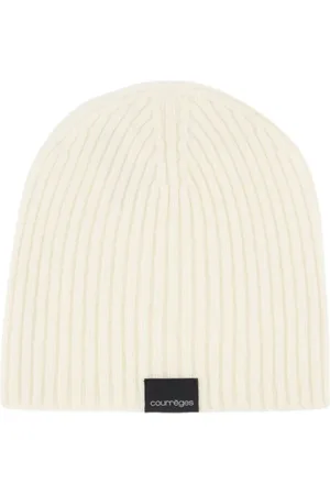 Courrèges Accessoires, Heren, , ONE Size, Wol, Geribbelde wollen beanie