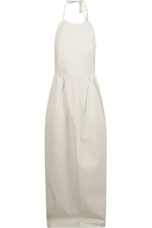 Max Mara Kleedjes, Dames, Wit, S, Katoen, Europa Maxi Jurk