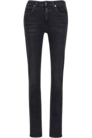 Roberto Cavalli Jeans, Dames, Zwart, L, Katoen, Zwarte Skinny Jeans Gemaakt in Italië