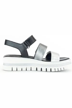 Gabor Schoenen, Dames, Veelkleurig, 35 1/2 EU, Leer, Leren Mix Sandalen