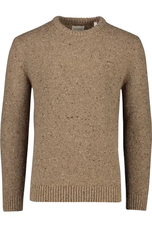 GANT Truien, Heren, Bruin, 5Xl, Katoen, Rondgebreide trui