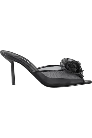 LE SILLA Schoenen, Dames, Zwart, 39 EU, Zwarte Mesh 3D Front Sandaal